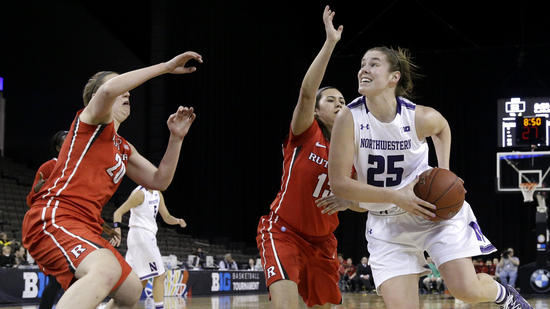 Maggie Lyon attacks the bucket against Rutgers. What do Ari and Ryan have to say about Lyon and the Cats' chances in the NCAA tourney? Photo credit: Nam Y. Huh, AP.